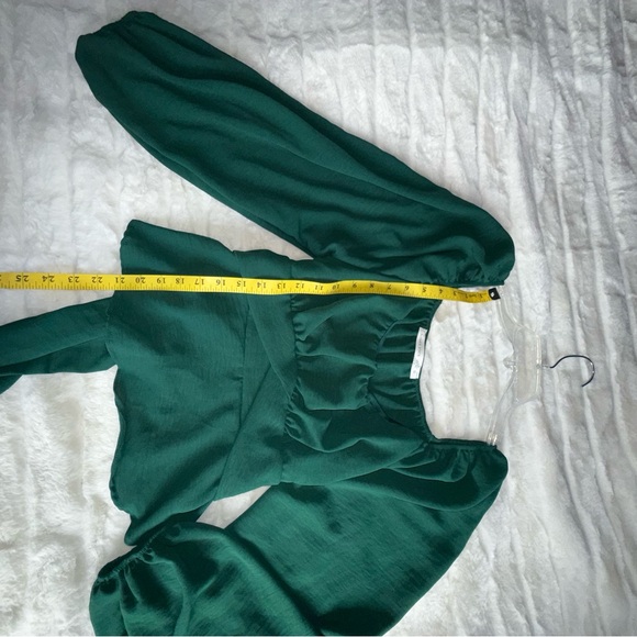 Altar'd State Lola Crossover Blouse 
in Forest Green - Large, never worn - Picture 12 of 14